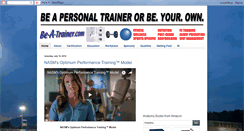 Desktop Screenshot of be-a-trainer.com