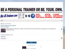 Tablet Screenshot of be-a-trainer.com